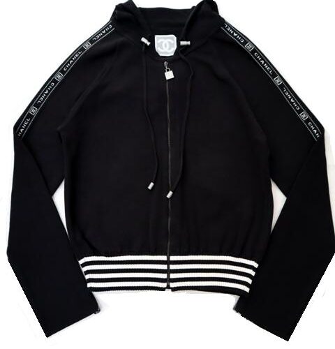 CHANEL ジップアップ パーカー CHANEL シャネル パーカー スウェット Sサイズ レディース