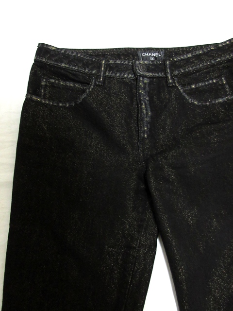 CHANEL】シャネル『ココマークスカーフ付 デニムパンツ size36